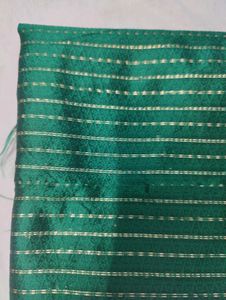 Dark Green Heavy Look Festival Saree