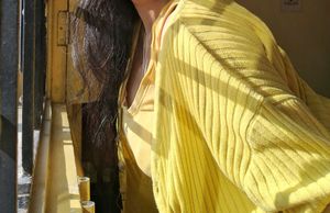 Warm Sunshine Yellow Knit Top......winter perfect.