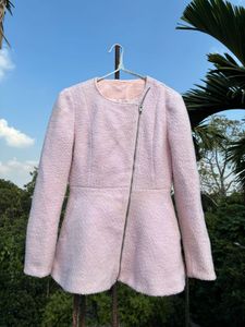 Pink Textured Jacket😍