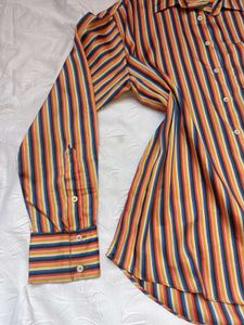 Zara Striped Silky Shirt