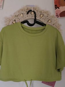 Chartreuse Striped Tee