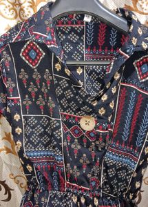 Printed Midi Dress