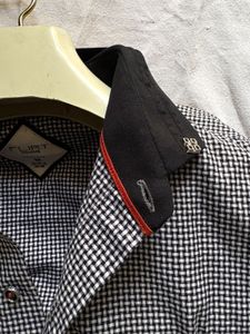 Black &amp; White Micro Check Shirt – Brand: Flirt