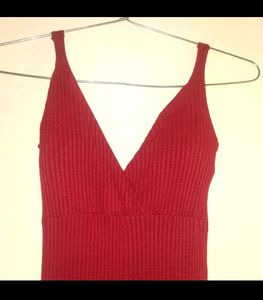 Padded Hot Red Jumpsuit