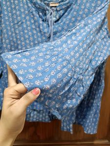 Blue Casual Top