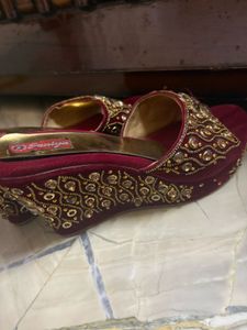 Embellished Maroon Heels