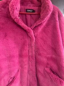 Pink Faux Fur Jacket