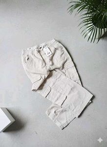 H&M Beige Cargo Pants