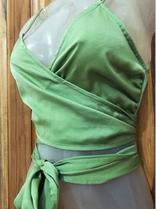 Fairycore Green Crop Top