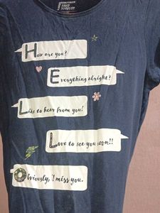 Navy Blue Basic Tee