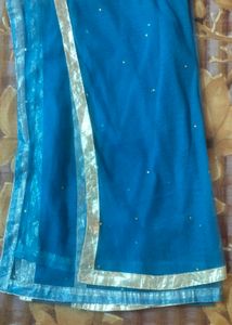 Elegant Blue Anarkali Suit
