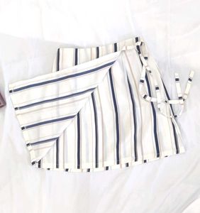 Solid Top With Striped Skirt
