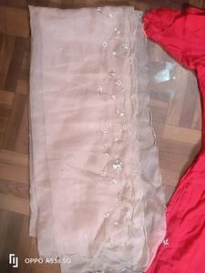 Red Embroidered Salwar Kameez Set