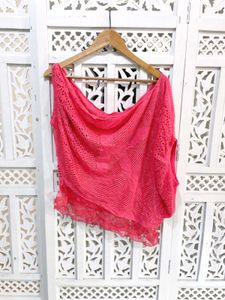 Pink Summer Crochet Overlay C