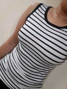 Striped Fitted Top