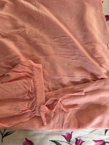Peach Off-Shoulder Top