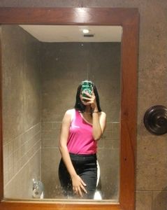 Pink One Side Tank Top..