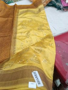 Yellow Leaf Saree