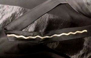 Elegant Waves Black Abaya