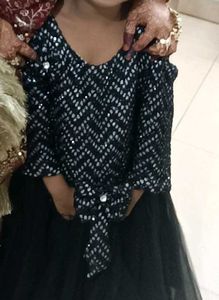 Beautiful Gown Frock With Purse