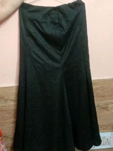 partywear Black long skirt with sequin top