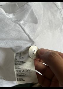 H&amp;M Wrap Up Linen Top
