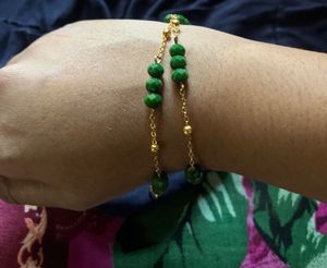 Green Beaded Bracelet