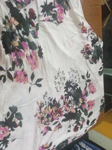 Floral White Dress