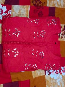 Red Anarkali Gown