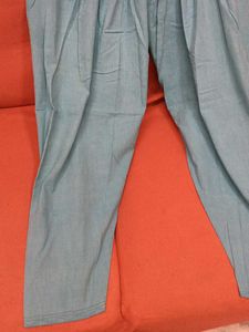 BrandNew SkyBlueStriped NiceEmbroidered KurtiSe