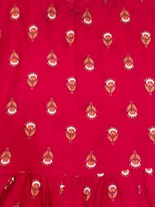 Red Printed Dress