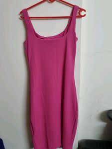 Hot Pink Bodycon Mini Dress