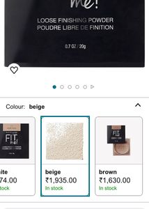 Maybelline FIT ME Loose Powder Purchased From USA