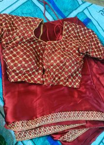 New Mulmul Silk Saree With Padded Blouse