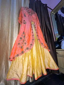 Embroidered lehanga with shrug