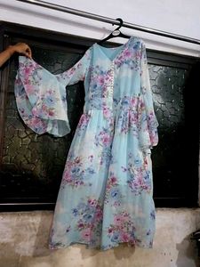 Floral Print Gown