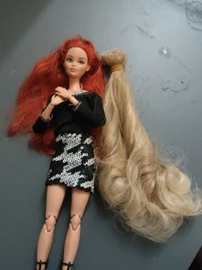 Barbie doll hair for reroot