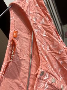 Peach Colour Cotton Kurta…