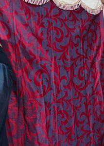 Bright Maroon Red Colour Curtains - Parda