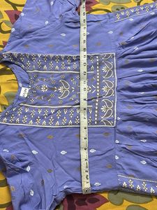 Lavender Printed Kurti