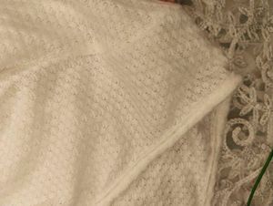 Cream Waffle Knit Twist Top