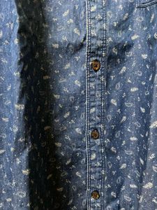 Blue Printed Shirt