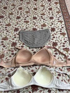 Padded Bralettes With One Free Brief