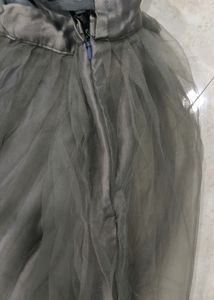 Charcoal Peplum Lehenga Suit