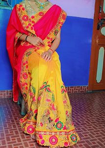 Saree Multicolour Wedding Wear