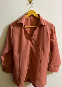 Salmon Button-Down Shirt