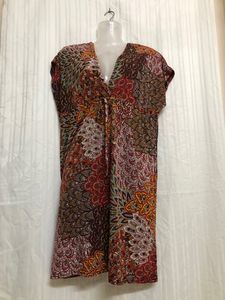 Multi Colour Mini V Neck Dress