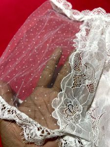 White Lace Sheer Garter Belt – Size XL