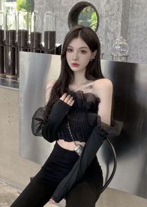 Imported Ruffled Off-Shoulder Top