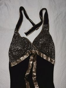 Shiny Black Party Dress